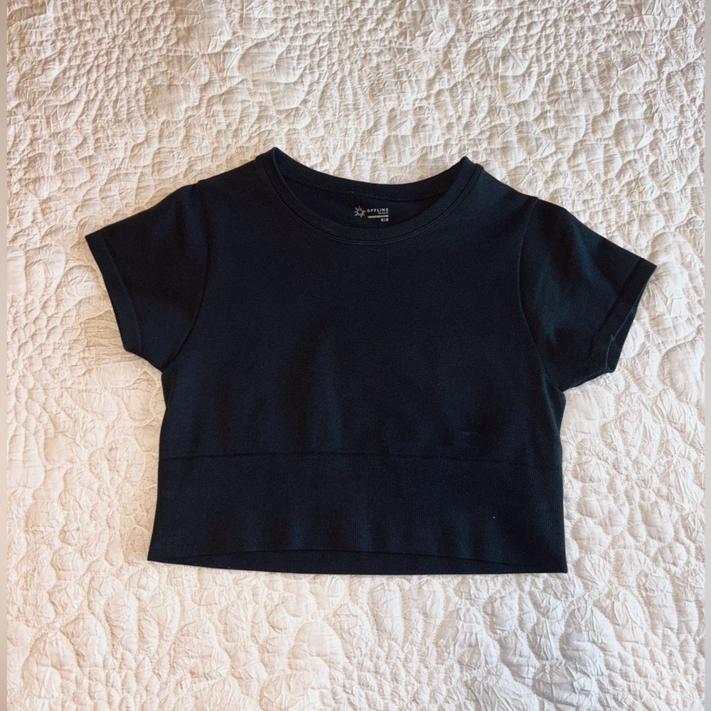 Aerie Seamless Cropped T-Shirt